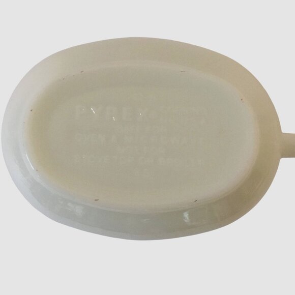 VTG PYREX Old Town Blue 77-B Milk Glass Gravy Boat Corning USA Corelle Match - Picture 9 of 9